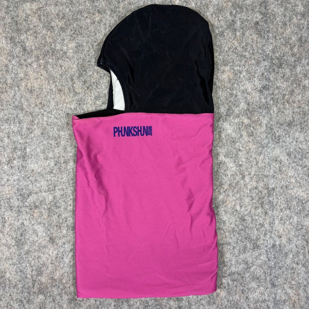 Phunkshun Thermal Balaclava Hood Black Pink Ski‎ Snowboard Face Mask Winter Cozy